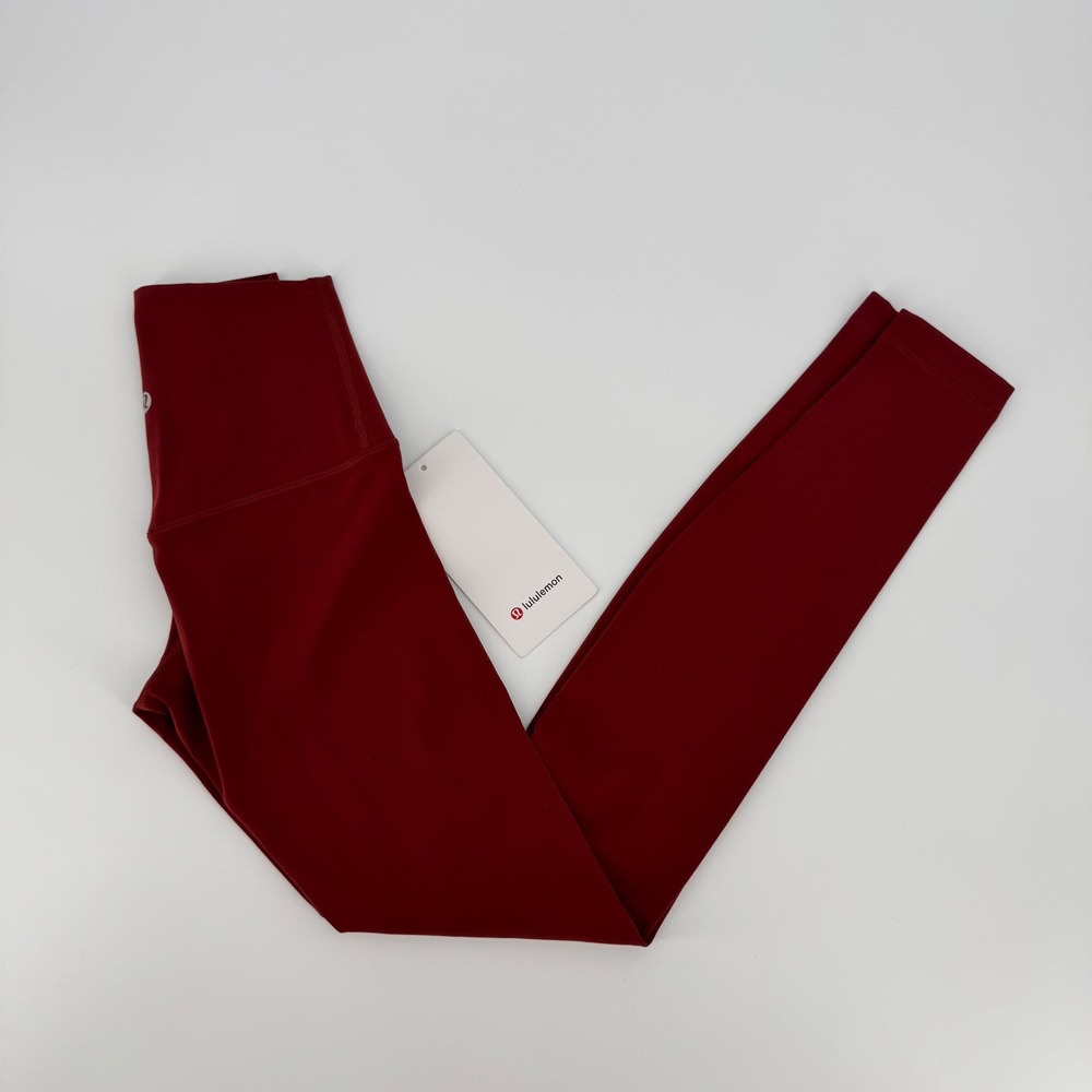 Lululemon Align No Line HR Pant 28" Cranberry Charm High Rise Leggings Sz 0 NEW